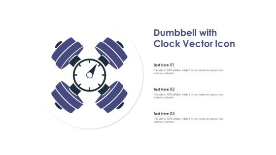 Dumbbell With Clock Vector Icon Ppt PowerPoint Presentation Icon Graphics Download