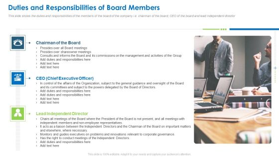 Duties And Responsibilities Of Board Members Infographics PDF Duties And Responsibilities Of Board Members Infographics PDF
