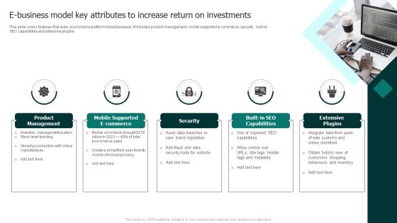 E Business Model Key Attributes To Increase Return On Investments Guidelines PDF E Business Model Key Attributes To Increase Return On Investments Guidelines PDF