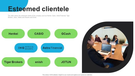 E Commerce Company Investor Funding Elevator Pitch Deck Esteemed Clientele Infographics PDF E Commerce Company Investor Funding Elevator Pitch Deck Esteemed Clientele Infographics PDF