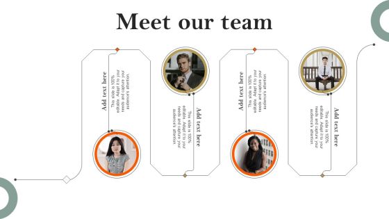 E Learning Platform Company Profile Meet Our Team Clipart PDF