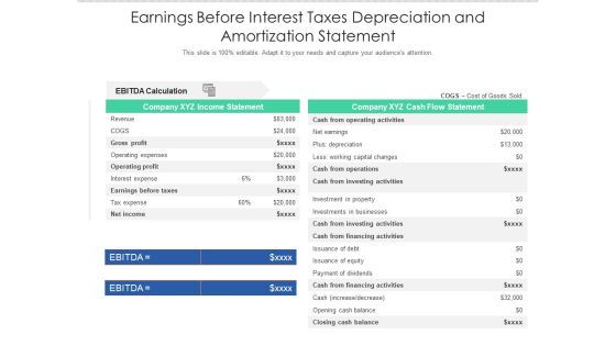 Earnings Before Interest Taxes Depreciation And Amortization Statement Ppt PowerPoint Presentation Pictures Introduction PDF Earnings Before Interest Taxes Depreciation And Amortization Statement Ppt PowerPoint Presentation Pictures Introduction PDF