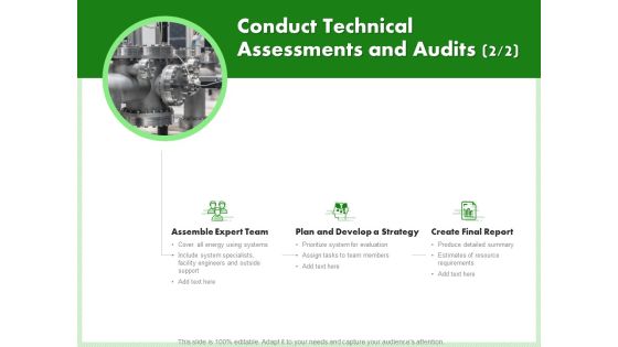 Eco Friendly And Feasibility Management Conduct Technical Assessments And Audits Strategy Sample PDF Eco Friendly And Feasibility Management Conduct Technical Assessments And Audits Strategy Sample PDF