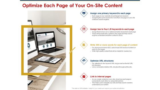 Ecommerce And SEO Plan Checklist Optimize Each Page Of Your On Site Content Template PDF Ecommerce And SEO Plan Checklist Optimize Each Page Of Your On Site Content Template PDF