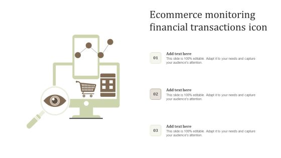 Ecommerce Monitoring Financial Transactions Icon Structure PDF Ecommerce Monitoring Financial Transactions Icon Structure PDF