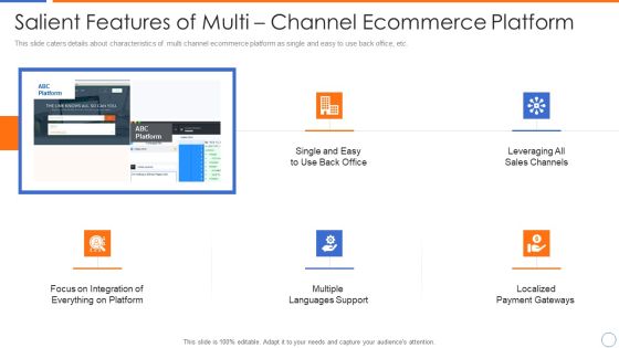 Ecommerce Platforms Fundraising Pitch Deck For Investors Salient Features Of Multi Channel Ecommerce Platform Portrait PDF Ecommerce Platforms Fundraising Pitch Deck For Investors Salient Features Of Multi Channel Ecommerce Platform Portrait PDF