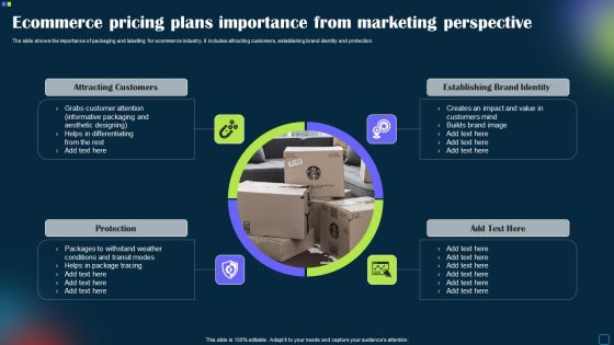 Ecommerce Pricing Plans Importance From Marketing Perspective Introduction PDF