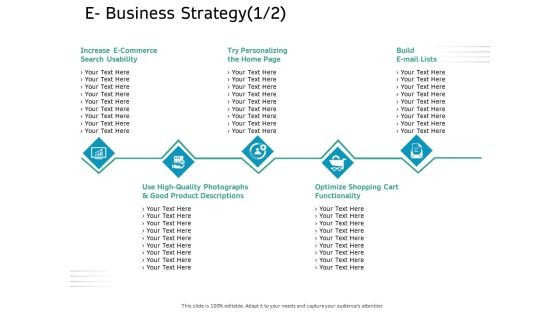 Ecommerce Solution Providers E Business Strategy Product Ppt Layouts Show PDF