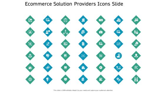 Ecommerce Solution Providers Icons Slide Ppt Inspiration Skills PDF