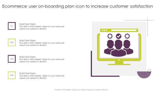 Ecommerce User On Boarding Plan Icon To Increase Customer Satisfaction Mockup PDF Ecommerce User On Boarding Plan Icon To Increase Customer Satisfaction Mockup PDF