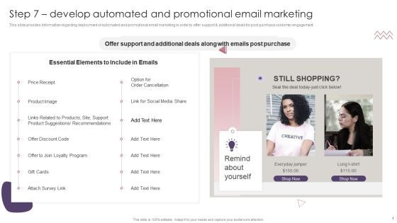Ecommerce Website Creation Action Steps Playbook Step 7 Develop Automated And Promotional Email Marketing Pictures PDF Ecommerce Website Creation Action Steps Playbook Step 7 Develop Automated And Promotional Email Marketing Pictures PDF