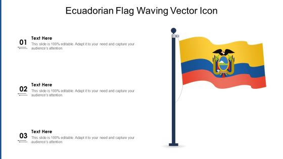 Ecuadorian Flag Waving Vector Icon Ppt PowerPoint Presentation Gallery Smartart PDF