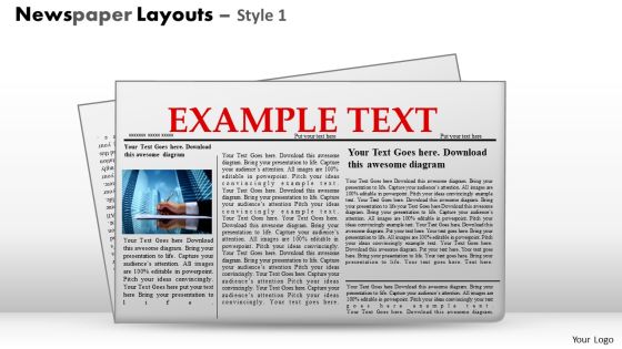Editable Newspaper Layouts PowerPoint Slides And Ppt Clipart Graphics Editable Newspaper Layouts PowerPoint Slides And Ppt Clipart Graphics