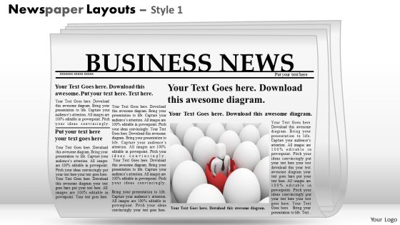 Editable Newspaper Slide Layout PowerPoint Themes Editable Newspaper Slide Layout PowerPoint Themes