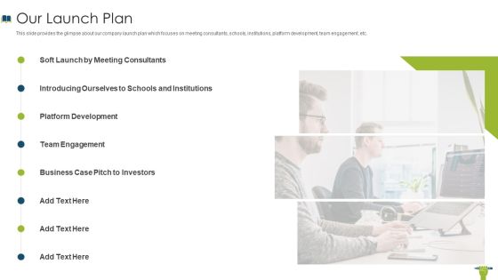Edtech Investor Financing Elevator Our Launch Plan Formats PDF Edtech Investor Financing Elevator Our Launch Plan Formats PDF
