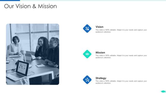 Edtech Pitch Deck Investor Fundraising Our Vision And Mission Introduction PDF
