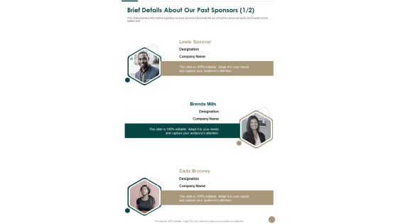 Education Scholarship Proposal Brief Details About One Pager Sample Example Document Education Scholarship Proposal Brief Details About One Pager Sample Example Document