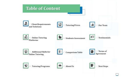 Educational Tuition Service Table Of Content Ppt Pictures Layout Ideas PDF Educational Tuition Service Table Of Content Ppt Pictures Layout Ideas PDF