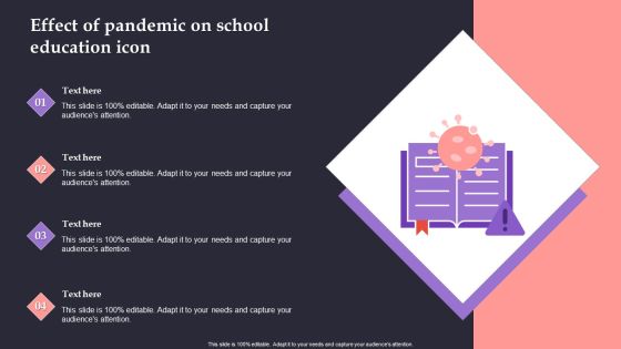 Effect Of Pandemic On School Education Icon Clipart PDF Effect Of Pandemic On School Education Icon Clipart PDF