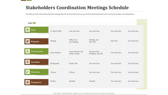 Effective Corporate Turnaround Management Stakeholders Coordination Meetings Schedule Graphics PDF Effective Corporate Turnaround Management Stakeholders Coordination Meetings Schedule Graphics PDF