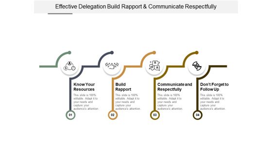 Effective Delegation Build Rapport And Communicate Respectfully Ppt PowerPoint Presentation File Layout Ideas