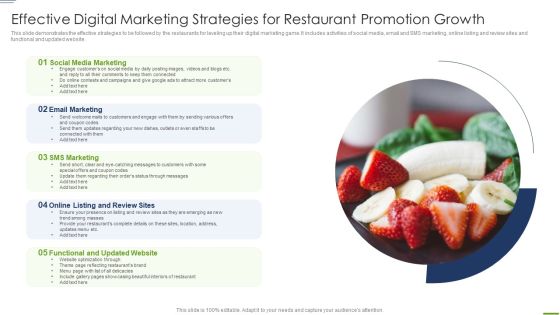 Effective Digital Marketing Strategies For Restaurant Promotion Growth Microsoft PDF Effective Digital Marketing Strategies For Restaurant Promotion Growth Microsoft PDF