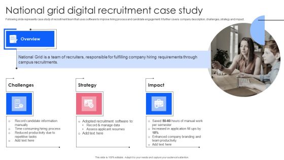 Effective Guide To Build Strong Online Hiring Strategy National Grid Digital Recruitment Case Study Icons PDF Effective Guide To Build Strong Online Hiring Strategy National Grid Digital Recruitment Case Study Icons PDF
