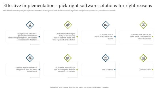 Effective Implementation Pick Right Software Solutions For Right Reasons Elements PDF Effective Implementation Pick Right Software Solutions For Right Reasons Elements PDF