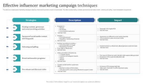 Effective Influencer Marketing Campaign Techniques Rules PDF Effective Influencer Marketing Campaign Techniques Rules PDF