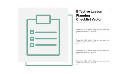 Effective Lesson Planning Checklist Vector Ppt PowerPoint Presentation Ideas Deck Effective Lesson Planning Checklist Vector Ppt PowerPoint Presentation Ideas Deck