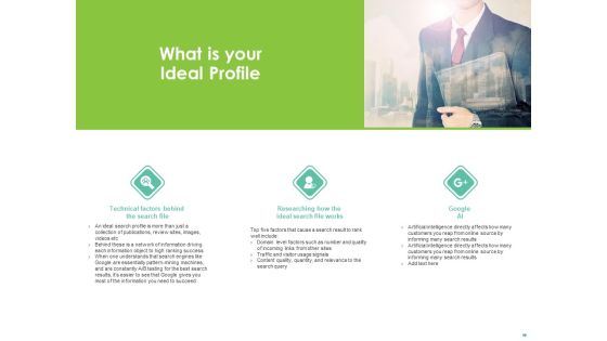 Effective Management What Is Your Ideal Profile Researching Ppt Infographics Portrait PDF Effective Management What Is Your Ideal Profile Researching Ppt Infographics Portrait PDF