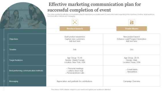 Effective Marketing Communication Plan For Successful Completion Of Event Structure PDF Effective Marketing Communication Plan For Successful Completion Of Event Structure PDF