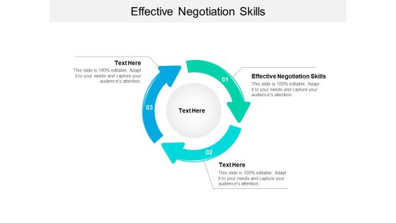 Effective Negotiation Skills Ppt PowerPoint Presentation Styles Example File Cpb
