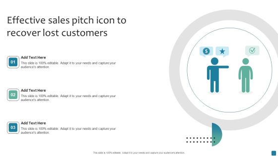 Effective Sales Pitch Icon To Recover Lost Customers Rules PDF Effective Sales Pitch Icon To Recover Lost Customers Rules PDF