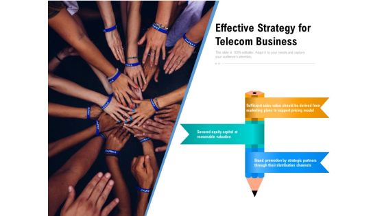 Effective Strategy For Telecom Business Ppt PowerPoint Presentation Gallery Background Designs PDF