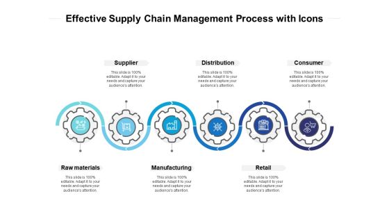 Effective Supply Chain Management Process With Icons Ppt PowerPoint Presentation Model Example File PDF