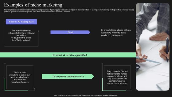Effective Target Marketing Strategies To Acquire Customers Examples Of Niche Marketing Brochure PDF Effective Target Marketing Strategies To Acquire Customers Examples Of Niche Marketing Brochure PDF