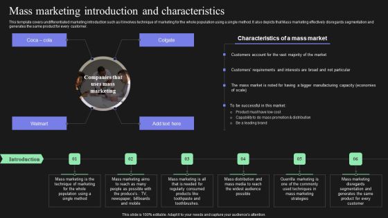 Effective Target Marketing Strategies To Acquire Customers Mass Marketing Introduction And Characteristics Designs PDF Effective Target Marketing Strategies To Acquire Customers Mass Marketing Introduction And Characteristics Designs PDF