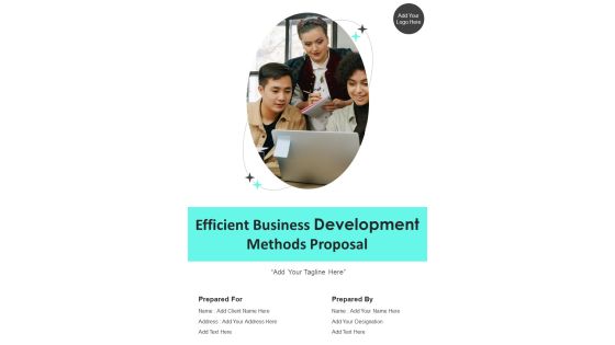 Efficient Business Development Methods Proposal Example Document Report Doc Pdf Ppt