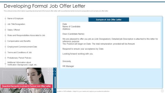 Efficient Hiring And Selection Process Developing Formal Job Offer Letter Infographics PDF Efficient Hiring And Selection Process Developing Formal Job Offer Letter Infographics PDF