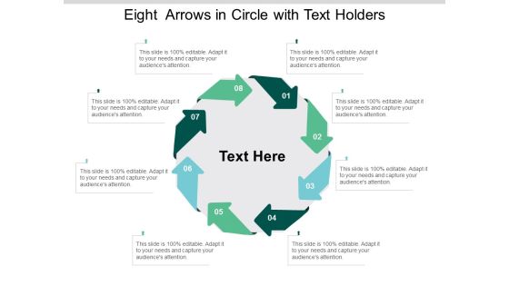 Eight Arrows In Circle With Text Holders Ppt Powerpoint Presentation Outline Maker Eight Arrows In Circle With Text Holders Ppt Powerpoint Presentation Outline Maker