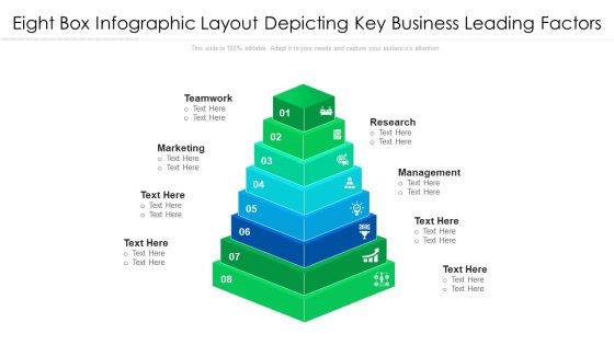 Eight Box Infographic Layout Depicting Key Business Leading Factors Ppt PowerPoint Presentation File Tips PDF
