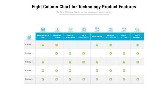 Eight Column Chart For Technology Product Features Ppt PowerPoint Presentation File Guide PDF Eight Column Chart For Technology Product Features Ppt PowerPoint Presentation File Guide PDF