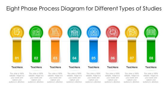 Eight Phase Process Diagram For Different Types Of Studies Ppt PowerPoint Presentation File Brochure PDF Eight Phase Process Diagram For Different Types Of Studies Ppt PowerPoint Presentation File Brochure PDF