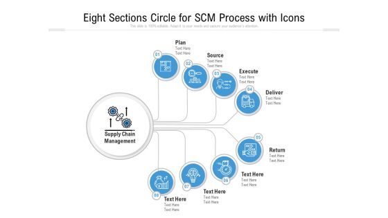Eight Sections Circle For SCM Process With Icons Ppt PowerPoint Presentation Gallery Guide PDF Eight Sections Circle For SCM Process With Icons Ppt PowerPoint Presentation Gallery Guide PDF
