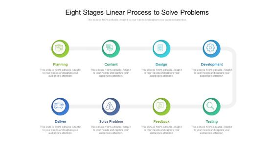 Eight Stages Linear Process To Solve Problems Ppt PowerPoint Presentation Gallery Format PDF Eight Stages Linear Process To Solve Problems Ppt PowerPoint Presentation Gallery Format PDF