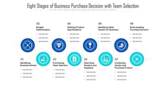Eight Stages Of Business Purchase Decision With Team Selection Ppt PowerPoint Presentation Gallery Guide PDF Eight Stages Of Business Purchase Decision With Team Selection Ppt PowerPoint Presentation Gallery Guide PDF