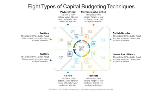 Eight Types Of Capital Budgeting Techniques Ppt PowerPoint Presentation File Icons PDF Eight Types Of Capital Budgeting Techniques Ppt PowerPoint Presentation File Icons PDF