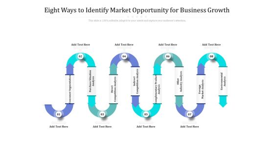 Eight Ways To Identify Market Opportunity For Business Growth Ppt PowerPoint Presentation Professional Good PDF