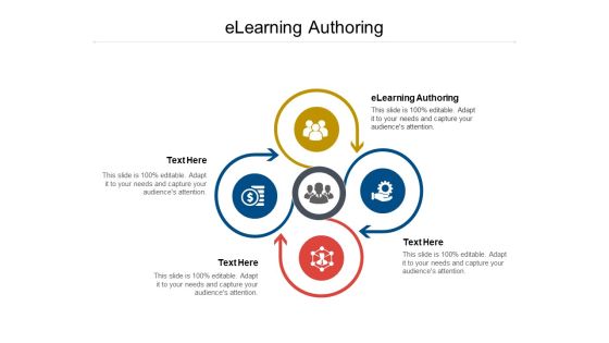 Elearning Authoring Ppt PowerPoint Presentation Outline Background Cpb Pdf